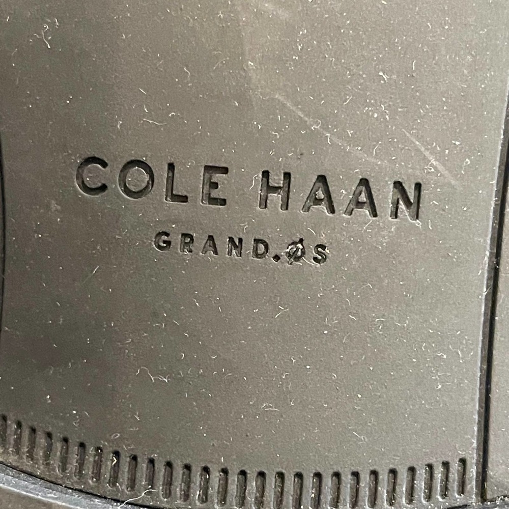 New Cole Haan Leather Round Toe Black Knee High Riding Boots Women’s 7.5B - Picture 11 of 12
